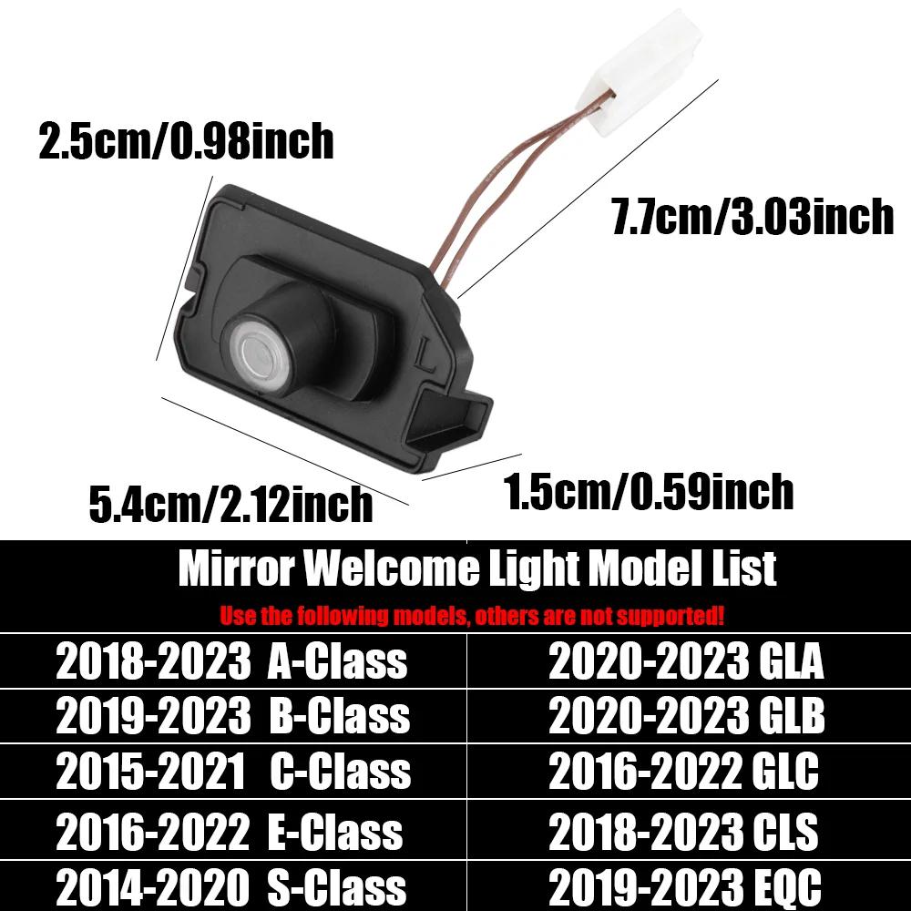 Hot Car Sticker 2PCS Car Angel Wings Projector Rearview Mirror Carpet Lamp Led Welcome Light Atmosphere Lights for Mercedes Benz