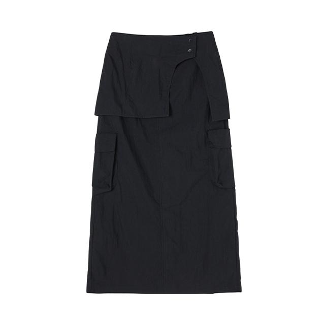 Rap Over Pocket Wrap Long Skirt Aq2Ws561