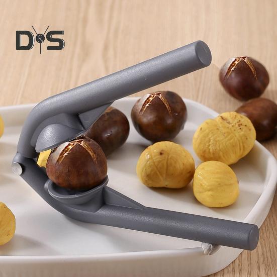 1/2 шт., зажим для каштана, портативный инструмент для резки каштана, грецких орехов, миндаля, пекана, орехоочиститель из нержавеющей стали с нескользящей ручкой, прочный кухонный гаджет
