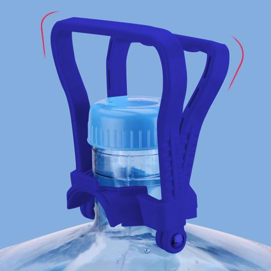 2Pcs 5 Gallon Water Bottle Handle Heavy Duty Plastic Ergonomic Non-slip Water Jug Lifter Handle Energy Saving Drinking Water Bottle Carrier Handle