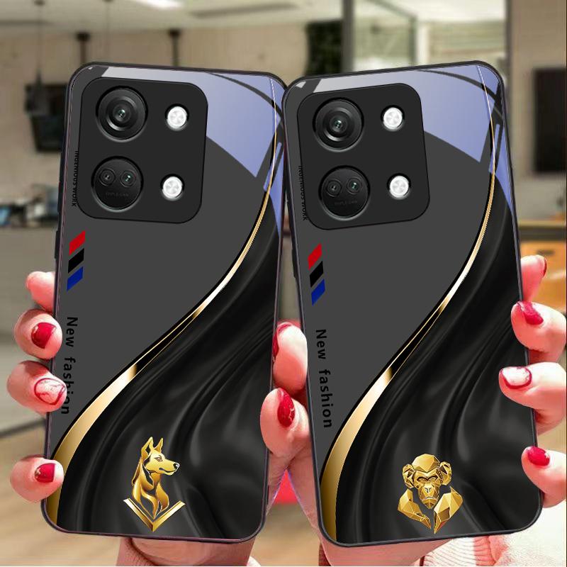 Starlight Zodiac Для OnePlus Nord 3 5 6T 7 Pro 8 12 10T Reno8 Lite 5G 10R Nord N30 Чехол для телефона из закаленного стекла с твердой оболочкой Черный