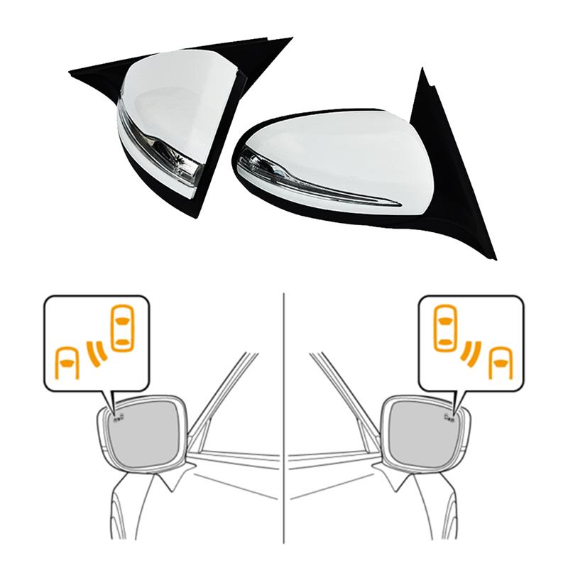 NEW-Side Power Folding Rearview Mirror Assy W/Blind Spot Heated For Mercedes Benz W205 C180 C200 C260 2014-2025
