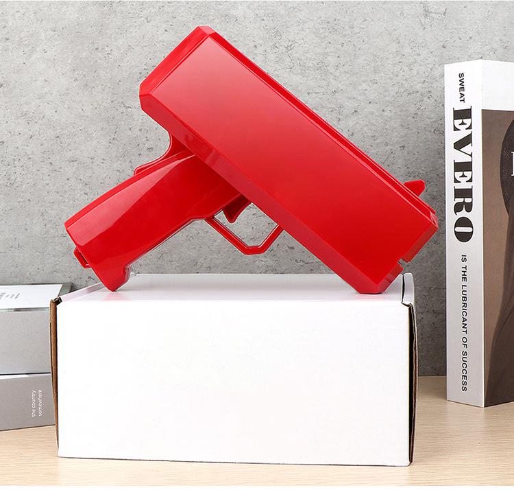 Кросс-бордерная денежная пушка с электроприводом и индивидуальным логотипом: Игрушечный реквизит "Банкнота с плевком доллара"