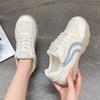 Женские кроссовки для тренировок на толстой подошве, осень 2025, новая дышащая универсальная сетчатая белая обувь, ретро, легкая, повседневная обувь Форреста Гампа