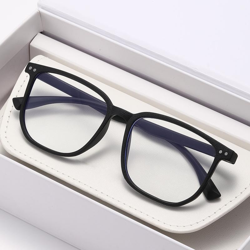 Neutral Classic Square Myopia Glasses High-Definition Blue Light Blocking Glasses Fashionable And Trendy Myopia Glasses To-4.0