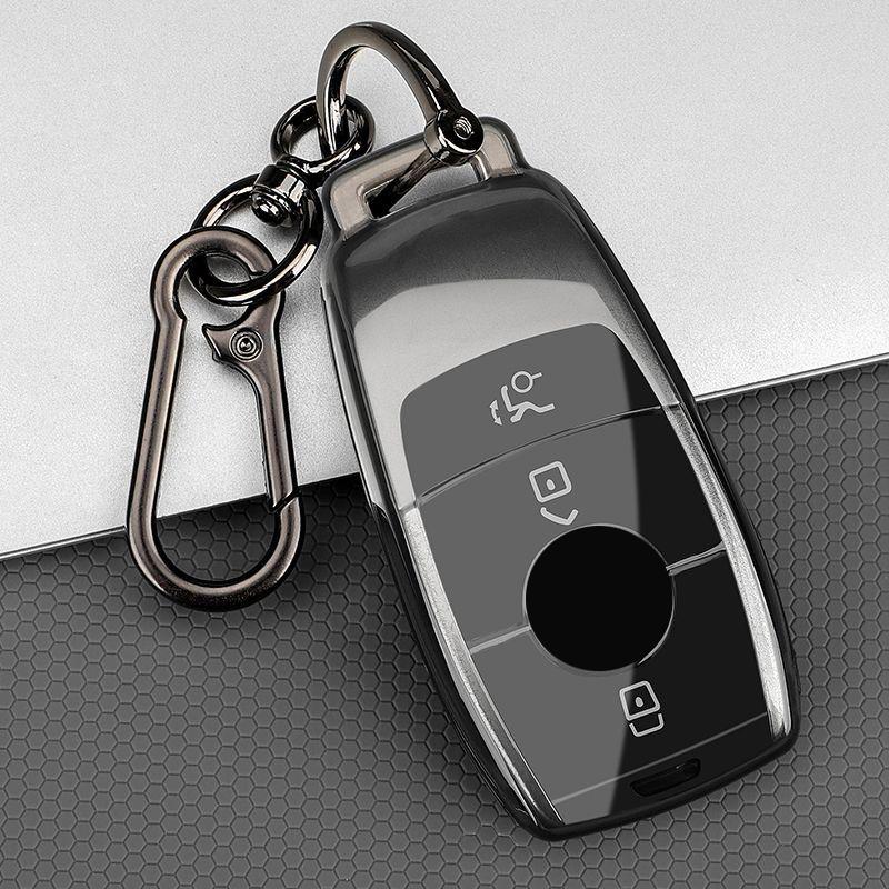 Прозрачный ТПУ для Mercedes Benz C S Glc Eqe Eqs Класса W223 X254 V297 V295 W206 S206 X206 Чехол-крышка для брелока автомобильного ключа Аксессуары