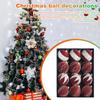12 шт. Рождественские шары, украшения, небьющиеся пластиковые рождественские елочные подвесные безделушки для праздника
