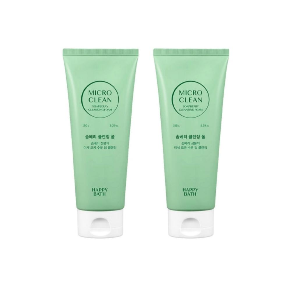 Happy Bath Micro Clean Soapberry Cleansing Foam 150g*1Pc/2Pcs/3Pcs/4Pcs