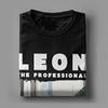 Футболки Leon The Professional для мужчин, забавные футболки из 100% хлопка с круглым вырезом и коротким рукавом, одежда больших размеров