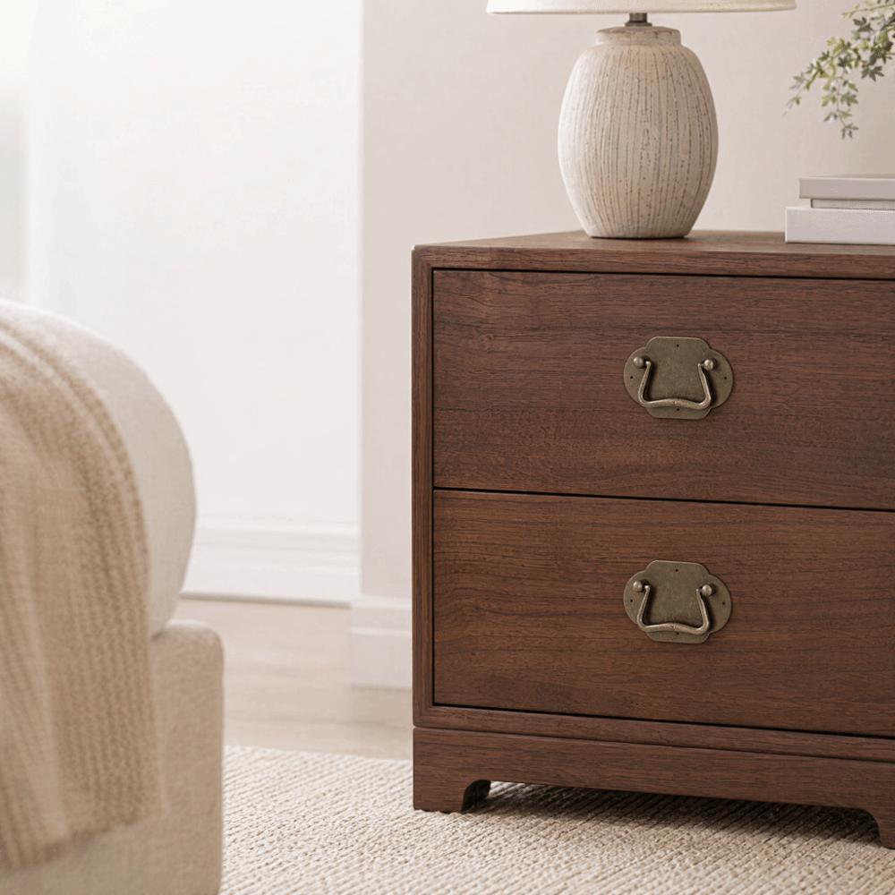 2PCS Bail Drawer Pull Handle Flat Antique Drawer Pull Vintage Cabinet Pull Handle Cabinet