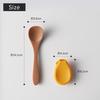 Marna Lunch Spoon for Soup Jar (Case Included / Yellow) Bento Spoon (with Portable Cover) Easy to Scoop, K629Y