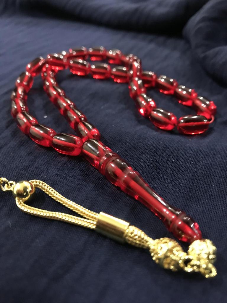 Огненные янтарные четки из стерлингового серебра 925 пробы с желтыми кисточками Розарий Teasbeh Rosari Ювелирный аксессуар в подарок