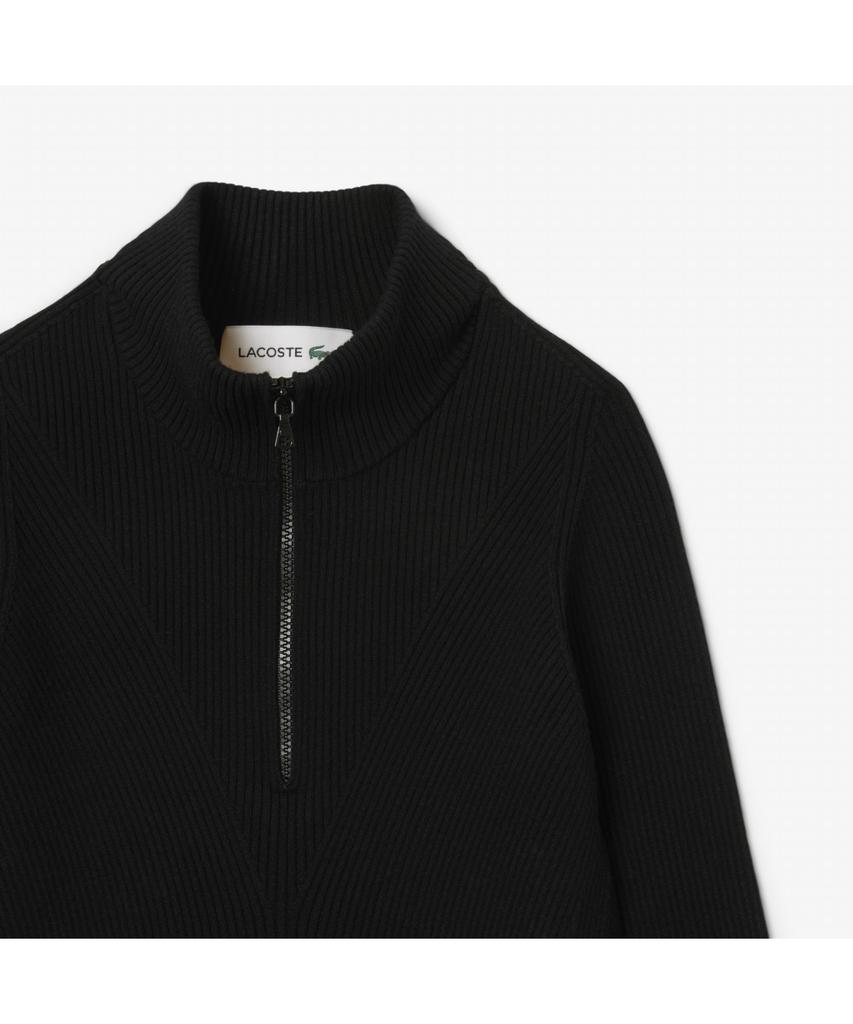 LACOSTE Women'S 3D Rib Knit Half-Zip Sweater Af4144-55N 031