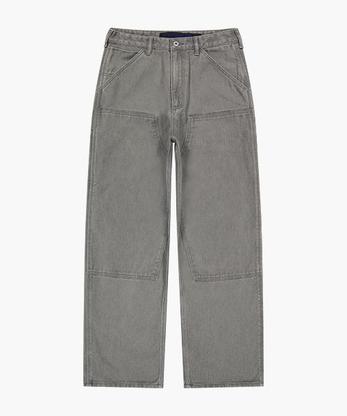 ERRORS EXCEPTED Dp663Gr Double Knee Carpenter Pants (Grey)