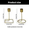 Metal Candle Holder European Styles Golden Taper Candle Stand Candlestick Romantics Weddings Table Centerpieces Decors