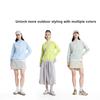 Li Ning Outdoor CF Легкая дышащая Ощущение льда Комфортная Защита от солнца UPF 50+ Одежда Женская одежда Желто-зеленый AFDW214-2