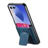 For Samsung Galaxy Z Flip7 5G Case Kickstand Retro Leather Back Cover with Card Holder