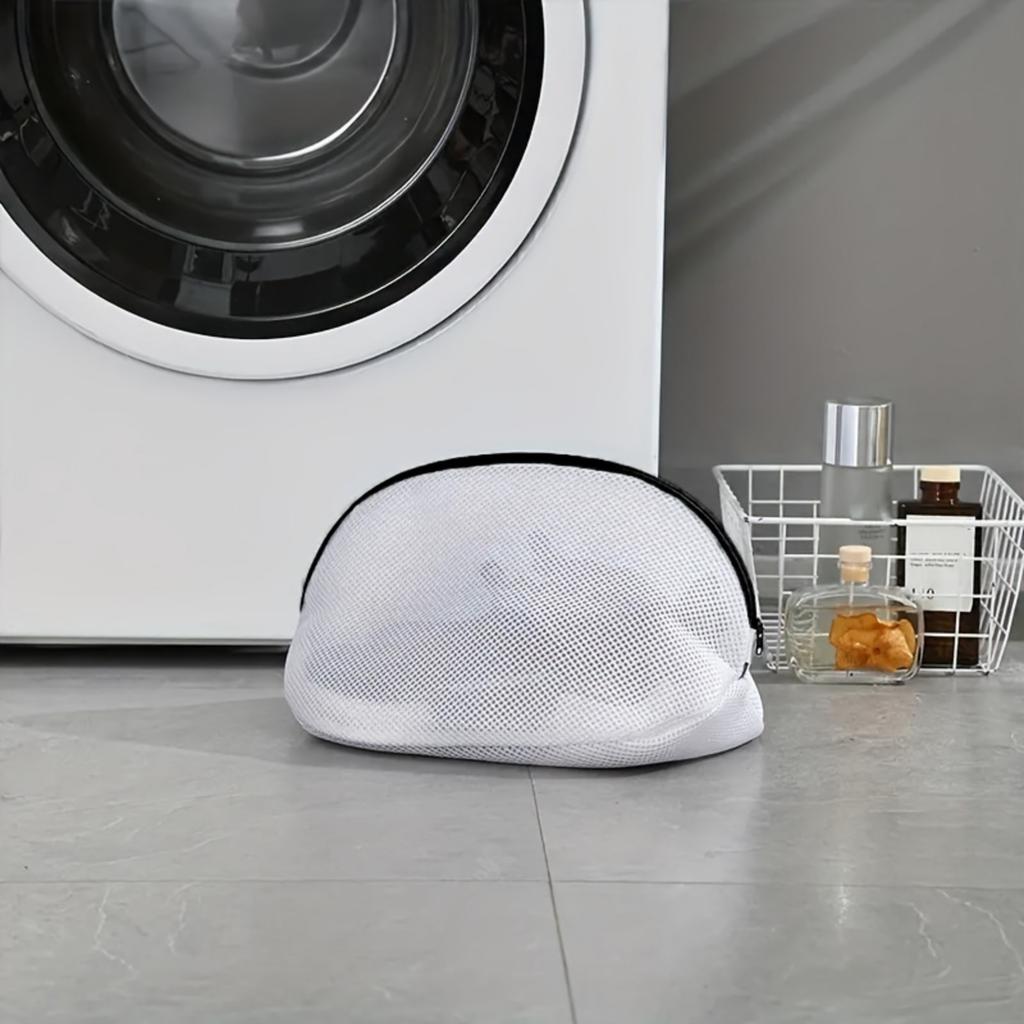 1/2pcs Laundry Bag Mesh Durable Polyester Shoe Wash Bag, Laundry Protector for Sports Shoes & Fine Clothing