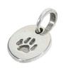 [Shinjuku Gin No Kura] Paw Print Plate Coin Pendant Top (without Chain) In Silver 925, Women's Necklace Charm, Carved Medal, Cat