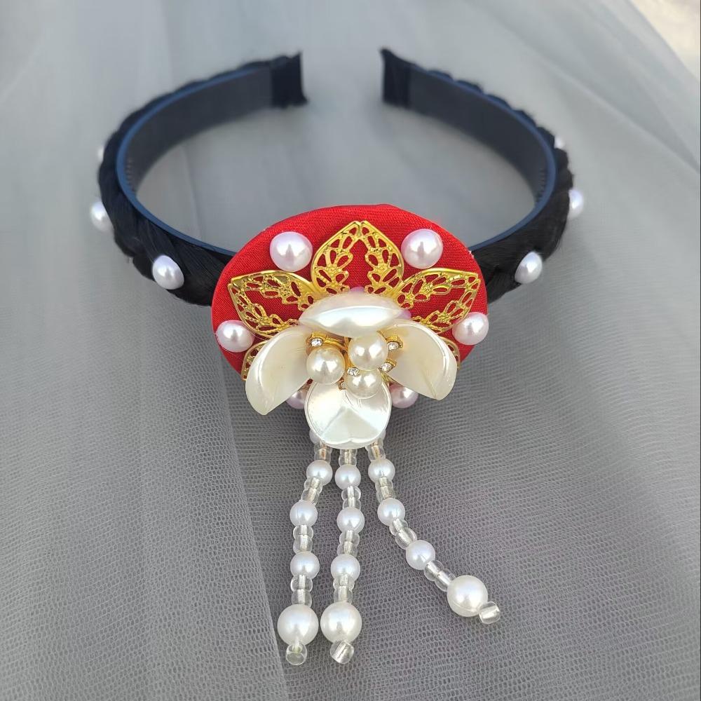 Pearl Hanbok Hairband Tassels Stage Dance Hair Hoop Gift Korean Headband Children