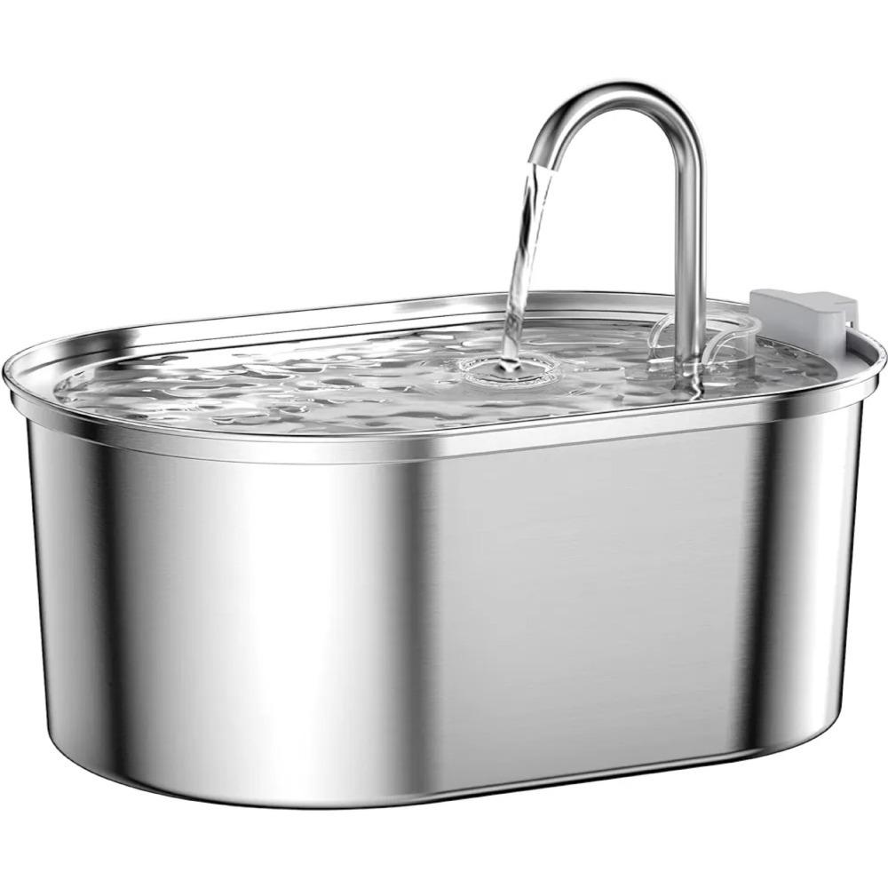 Stainless Steel Pet Water Dispenser Automatic Pet Water Drinker Smart Cat Water Fountain Dog