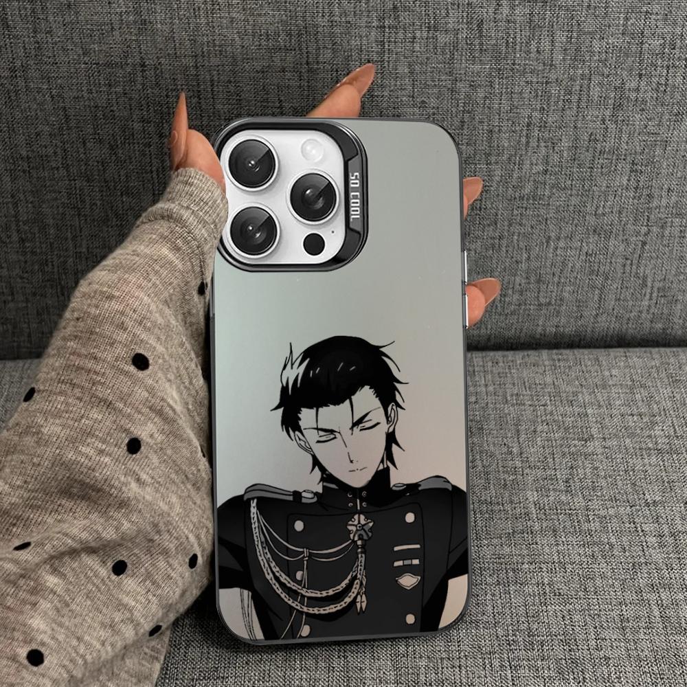 Чехол для телефона Аниме Серафим Конца Гурен Ичиносе Для iPhone 16 15 14 13 12 11 Pro Max X XR 8 7 Plus Матовый противоударный задний чехол