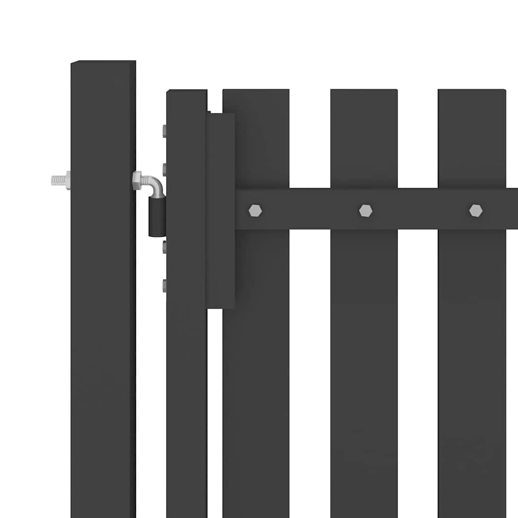 Steel Garden Gate 100 x 200 cm Anthracite