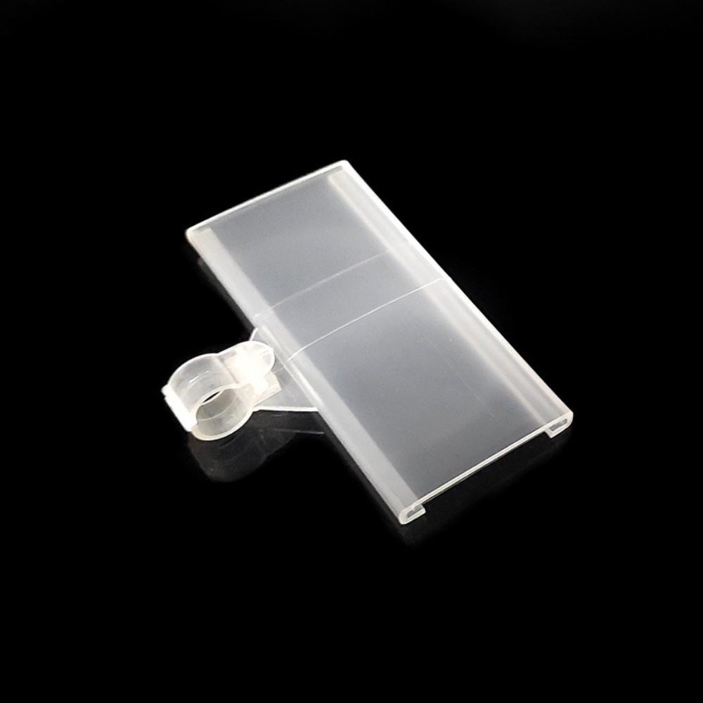 10Pcs Plastic Label Holder Snapon Lockon Plastic Hang Tag High Quality Sign Card Holder Wire Shelf
