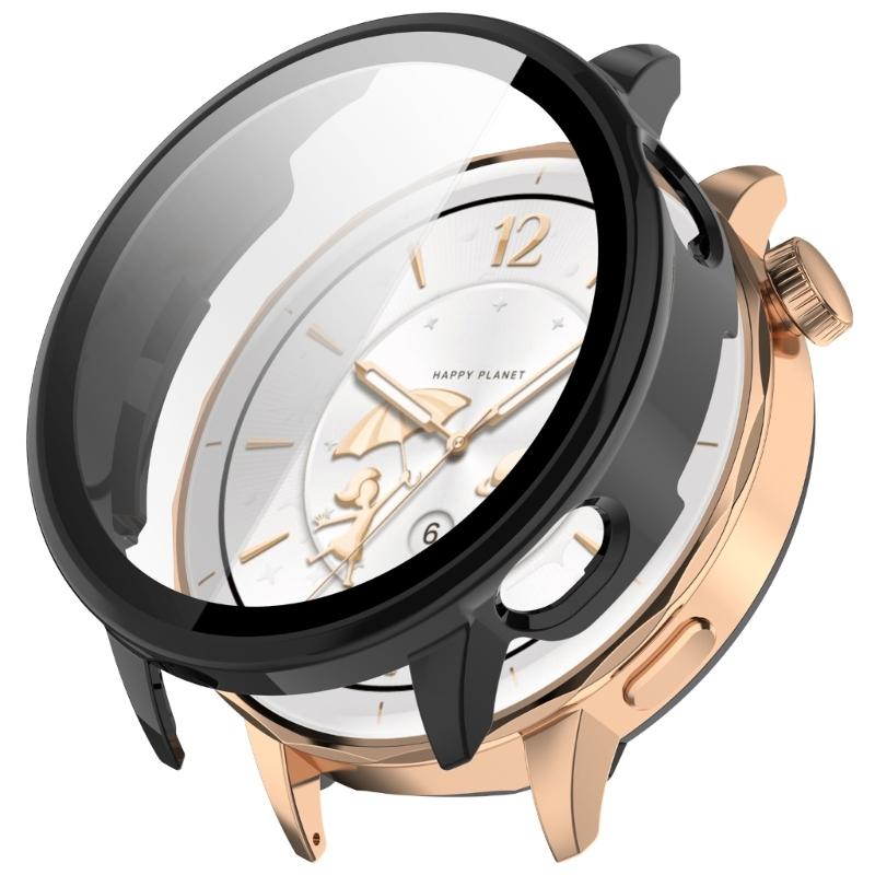 Upgrades PC Glass Mixed  Protective Cover with Full edges  Defense & Precise Button cutout Suitable for Watch X2 Mini