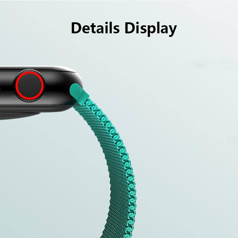 VAORLO Новый металлический ремешок Milan с магнитным градиентом цвета, браслет из нержавеющей стали для iWatch 345, 44 мм, 42 мм, 40 мм, 38 мм