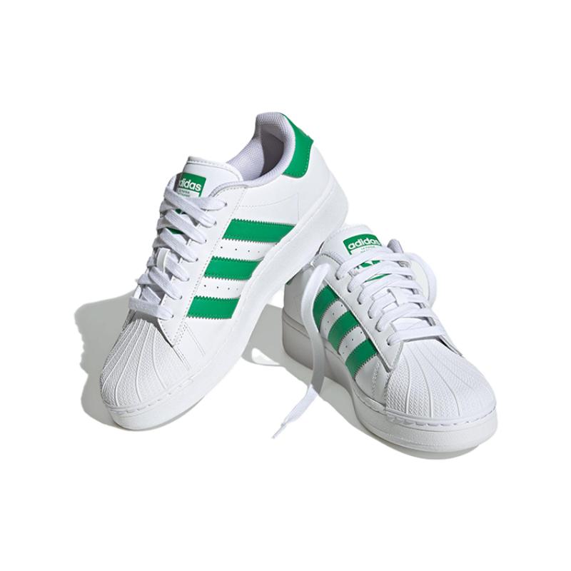Adidas Оригинальные кроссовки Superstar XLG Белые Зеленые IF8069