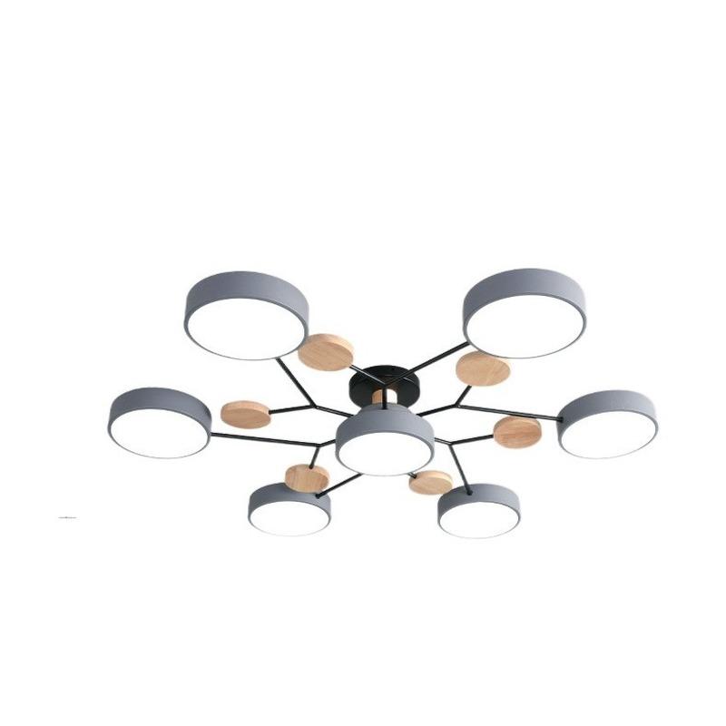 Скандинавская лампа для гостиной, потолочный светильник Macaron, современный минималистичный светильник для спальни