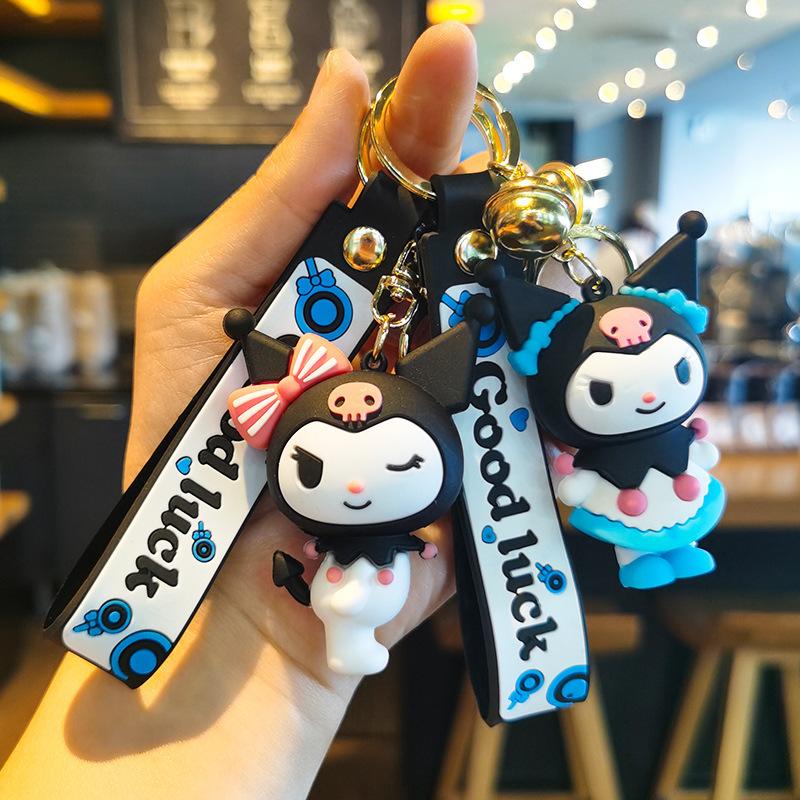 Брелок Sanrio Куроми Кукла Аксессуар Брелок для ключей автомобиля Сумка для пары Кавайный Милый Персонализированные Подарки Мода Y2k Игрушки Аниме Мультфильм