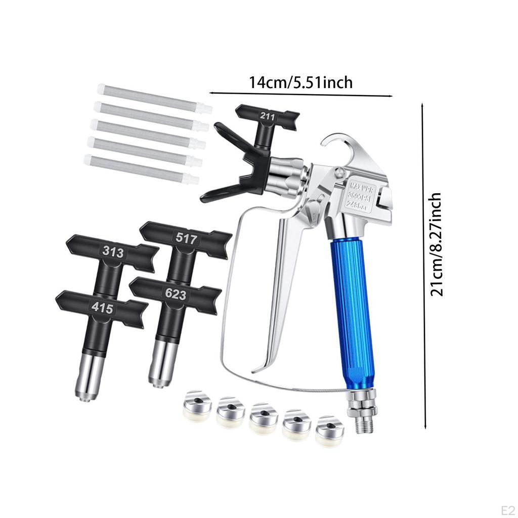 Комплект безвоздушного распылителя краски 211 313 415 517 623 5 фильтров распылительный инструмент распылительная машина
