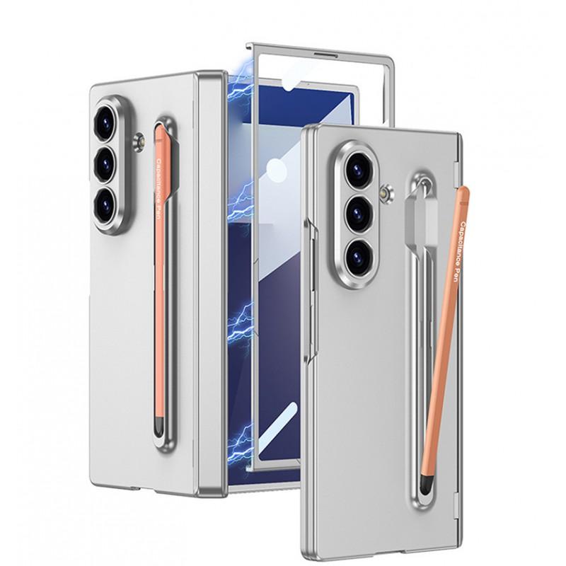 Magnetic Flip Phone Case Galaxy Z Fold 8 Ultra With Built-in Stylus Slot PC Hard Shell Anti-Scratch Drop Protection