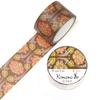 Маскировочная лента Kamiiso Kimono Beauty Пион Арабеск 25 мм x Лента, Узор, 5 м, GR-3048
