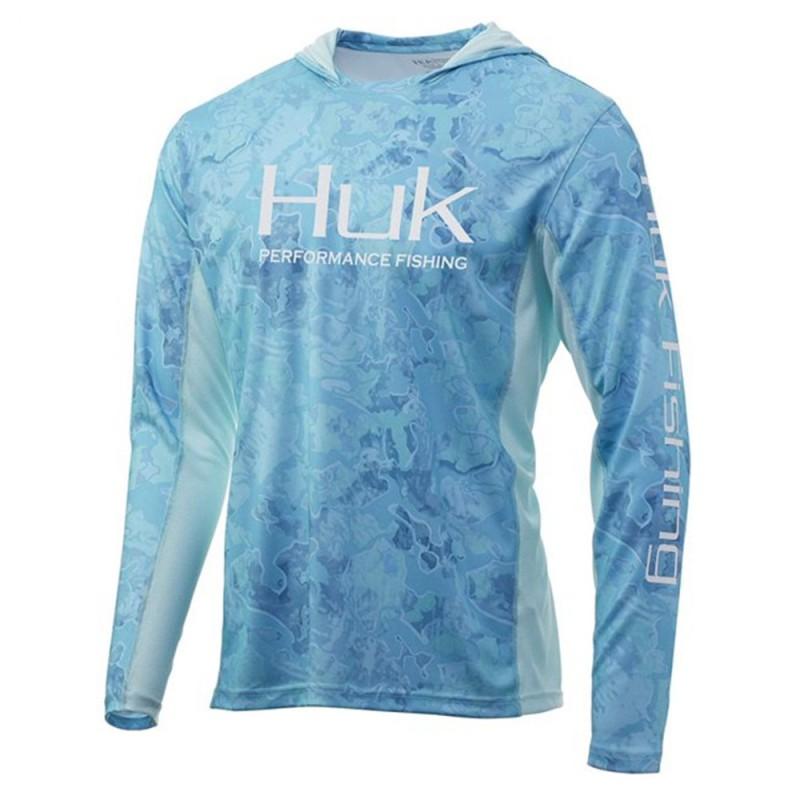 Mens Womens UPF 50 Quick Dry Hooded Fishing Shirt Long Sleeve Sun Protection Outdoor Sport Top