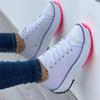 Speedy Classic White Canvas Shoes Women Sneakers Solid Lace-Up Casual Platform Shoes for Women