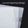 10pcs A4 Transparent L-Shaped File Folders - Waterproof and Durable PP Document Bags for Office Organization and Reusable