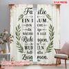 2pcs 2D Flat Printing Window Curtains Family Tree Roots Together Polyester Without Electricity Festive Holiday Perfect for Yard