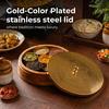 24.5 Cm Spice Box for Kitchen with Spoon 7 Detachable Containers, Acacia Wood 120 ML Storage Container Masala Dani for Gift