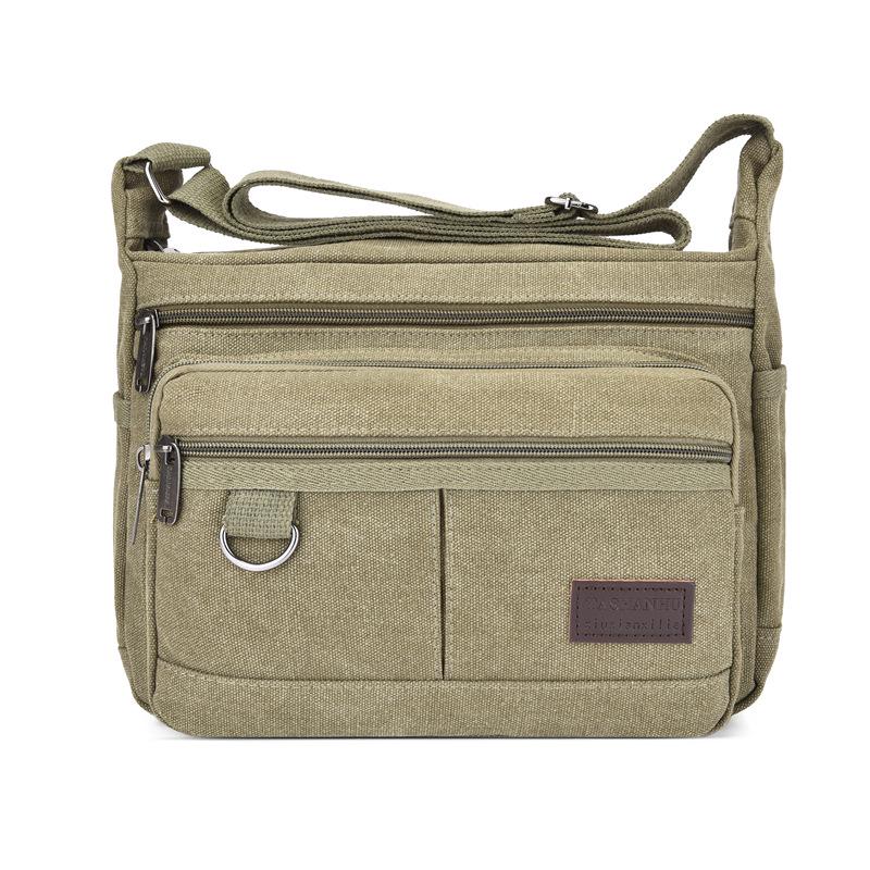 Дышащая износостойкая сумка-мессенджер из парусины — компактная и повседневная