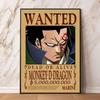 Холст, настенное искусство, интегрированное изображение Bounty Wanted Zoro, украшение для детской спальни, современная гостиная, комическая картина