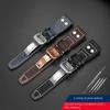 Ремешок для часов 20 мм 21 мм 22 мм для IWC Pilot Spitfire Princekin Mark дерма Черный Коричневый Ремешок из воловьей кожи Складная застежка Ремешок для часов