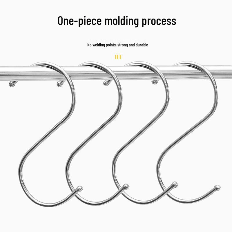 Многофункциональный S-образный настенный крючок из нержавеющей стали 410 для ванной и кухни