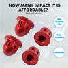 ATV Front Rear Wheel Spindle Nuts for Yamaha Raptor 700 700R YFZ450 YFZ450R Grizzly 350 400 4PCS Spindle Nuts
