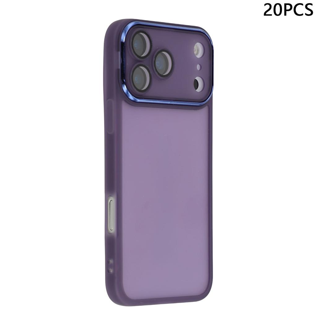 Bulk Purchasing 20Pcs For iPhone 17 Pro Case Electroplated Camera Frame TPU Phone Cover Precise Cutouts