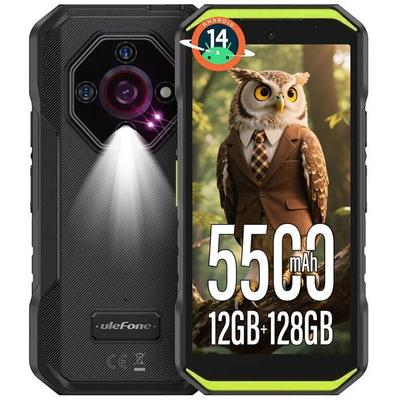 Защищенный смартфон Ulefone Armor X32 12 ГБ + 128 ГБ 5,65'' 5500 мАч Портативный небьющийся телефон 48 МП Ночное видение Dual SIM/NFC Зеленый