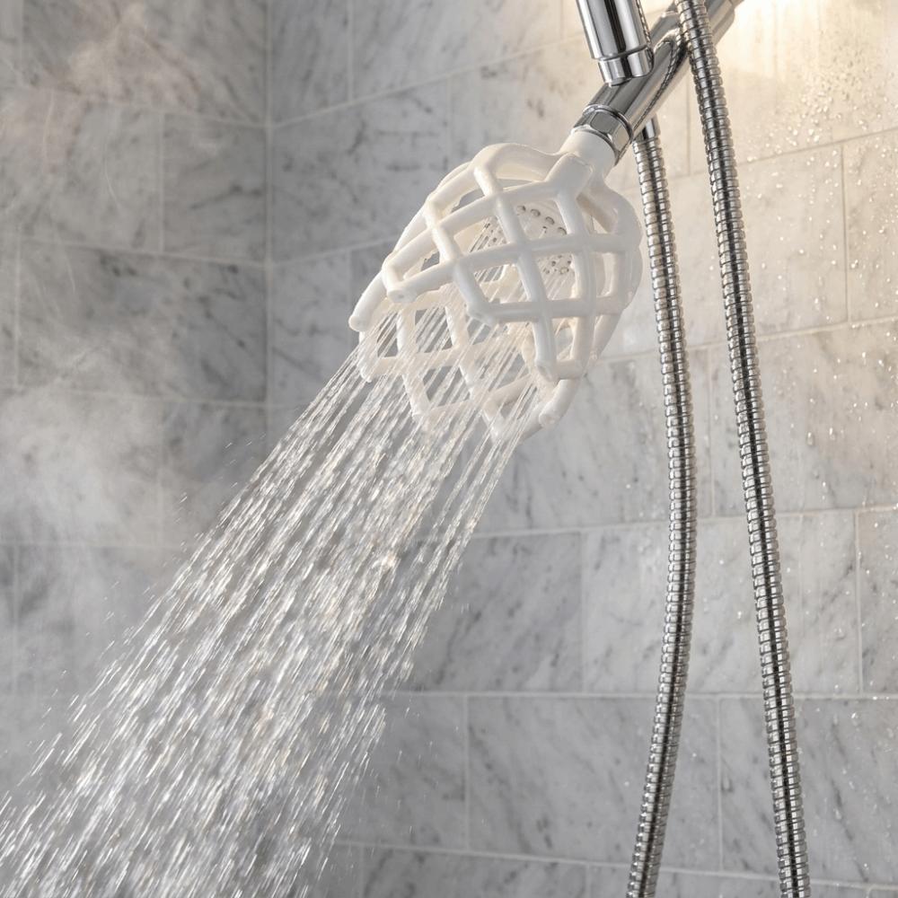 Circular Design 3D Micro Hole Shower Head Boost Water Pressure Shower Apartment Washroom