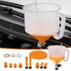 15PCS Car Radiator Coolant Filling Funnel Kit Spill Proof Cooling System Tool Auto No-Spill Coolant Funnel Kit With Adapters For